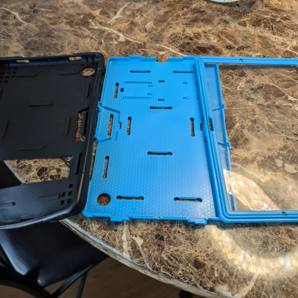 Black and Blue Tablet Stand